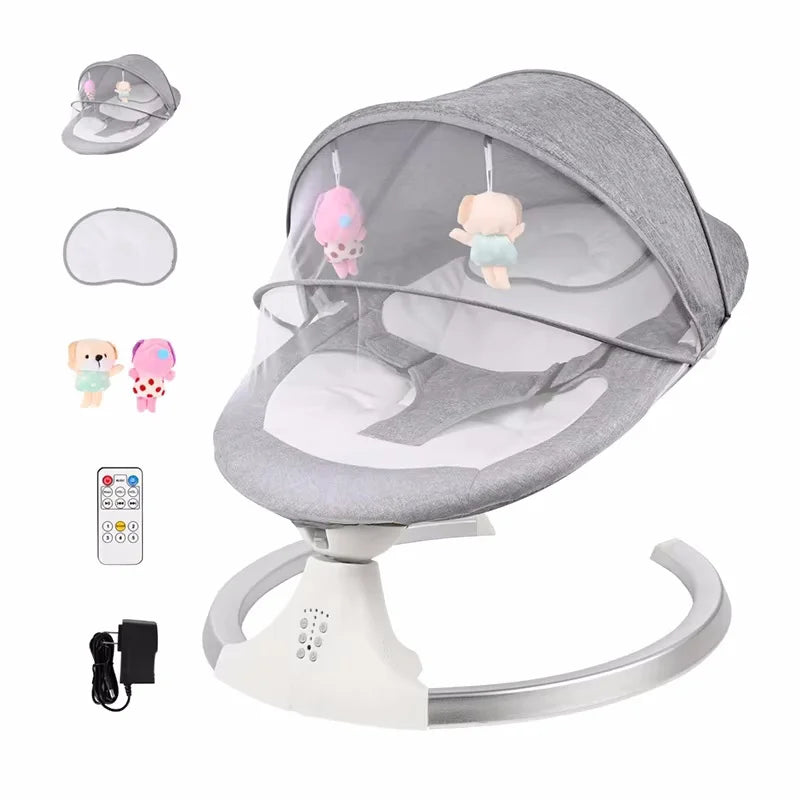 Baby Electric Rocking Chair Cradles Coax Baby Luxury Electric Swing Shaker reliner Comfort flesh 0-3 Years Old Baby Bed