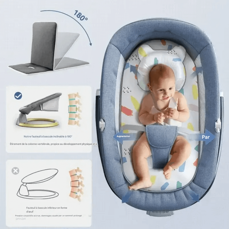 Balancelle bébé™ | Chaise Berçante Musicale LED™