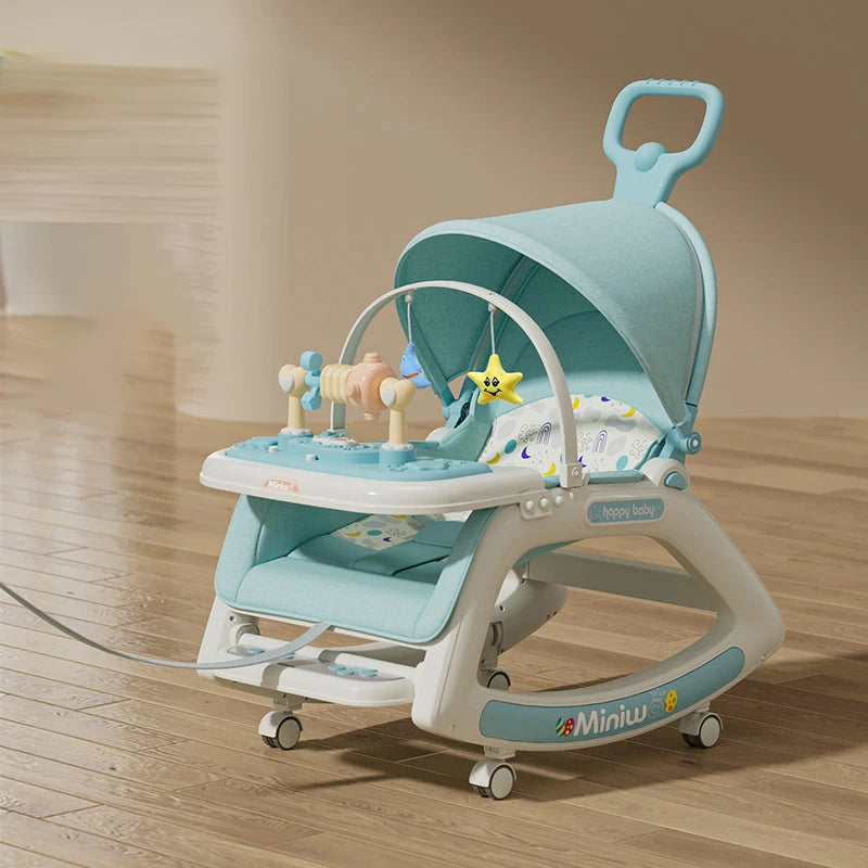 Baby Rocking Chair Comfort Chair 0-3 Years Old Multi-function Baby Stroller Recliner Chair Infant Cradle Baby Swing