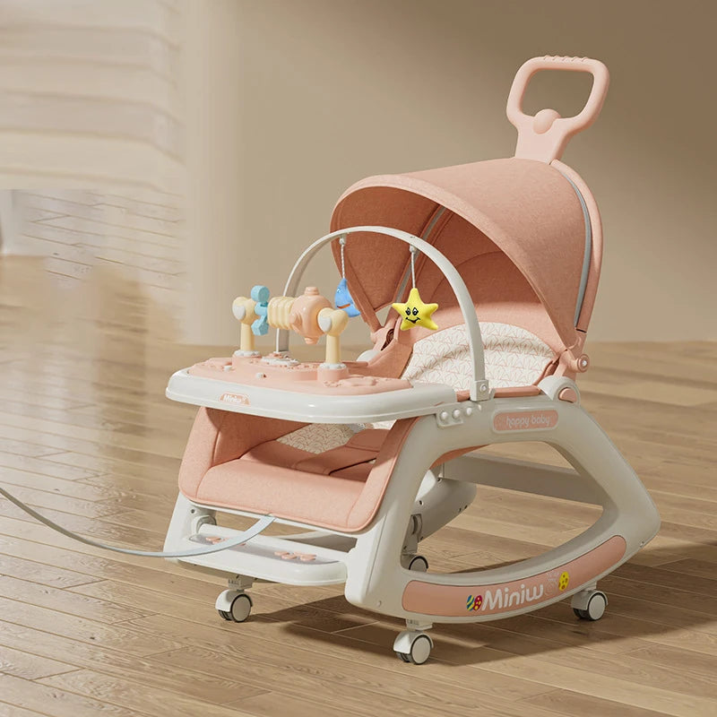 Baby Rocking Chair Comfort Chair 0-3 Years Old Multi-function Baby Stroller Recliner Chair Infant Cradle Baby Swing