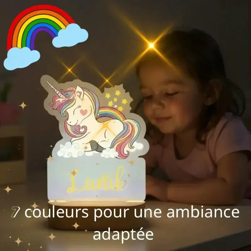 Veilleuse bébé™ | Licorne Personnalisée™