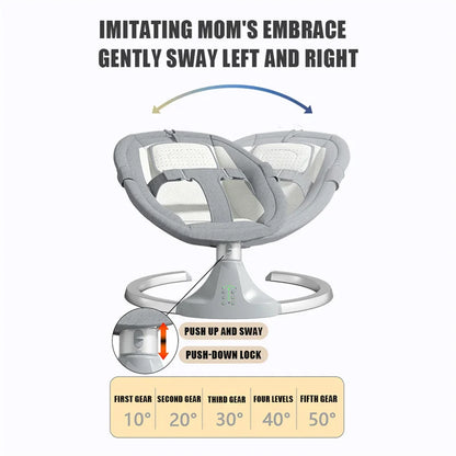 Baby Electric Rocking Chair Cradles Coax Baby Luxury Electric Swing Shaker reliner Comfort flesh 0-3 Years Old Baby Bed