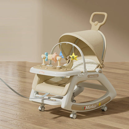 Baby Rocking Chair Comfort Chair 0-3 Years Old Multi-function Baby Stroller Recliner Chair Infant Cradle Baby Swing