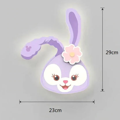 Veilleuse bébé™ | Mural Purple Rabbit™