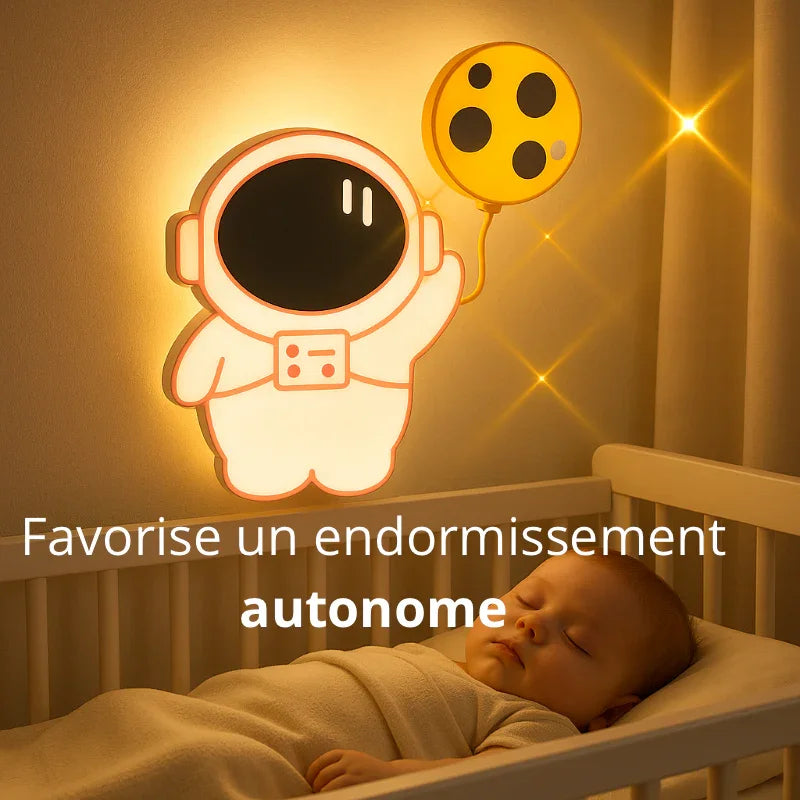 Veilleuse bébé™ | Mural Pink Astronaut™