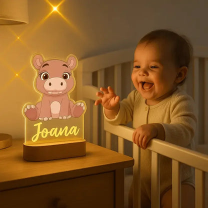 Veilleuse bébé™ | Hippopotame Personnalisée™
