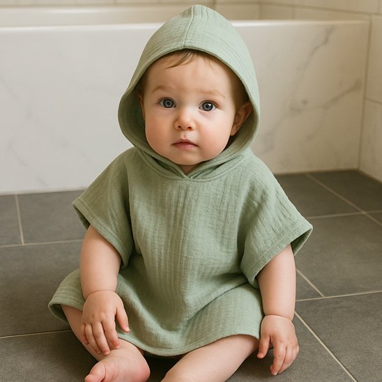 Cape de bain bébé