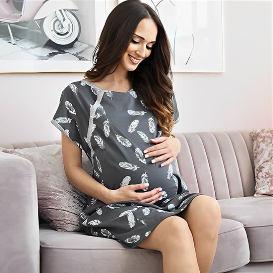 Chemise de nuit allaitement